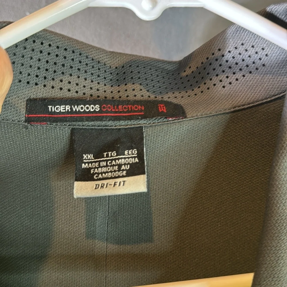 Nike Yellow and Gray Polo Shirt Performance Design‎ size men’s XXL